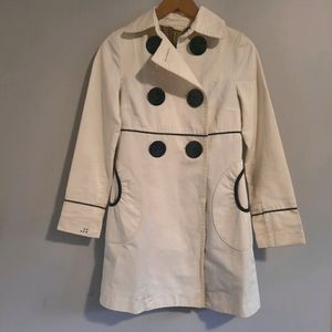Soia & Kyo big button knee length trench coat